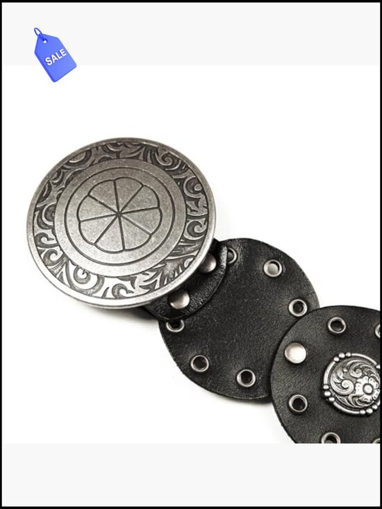Genuine Buffalo Leather Western Belt with Antique Nickel Buckle